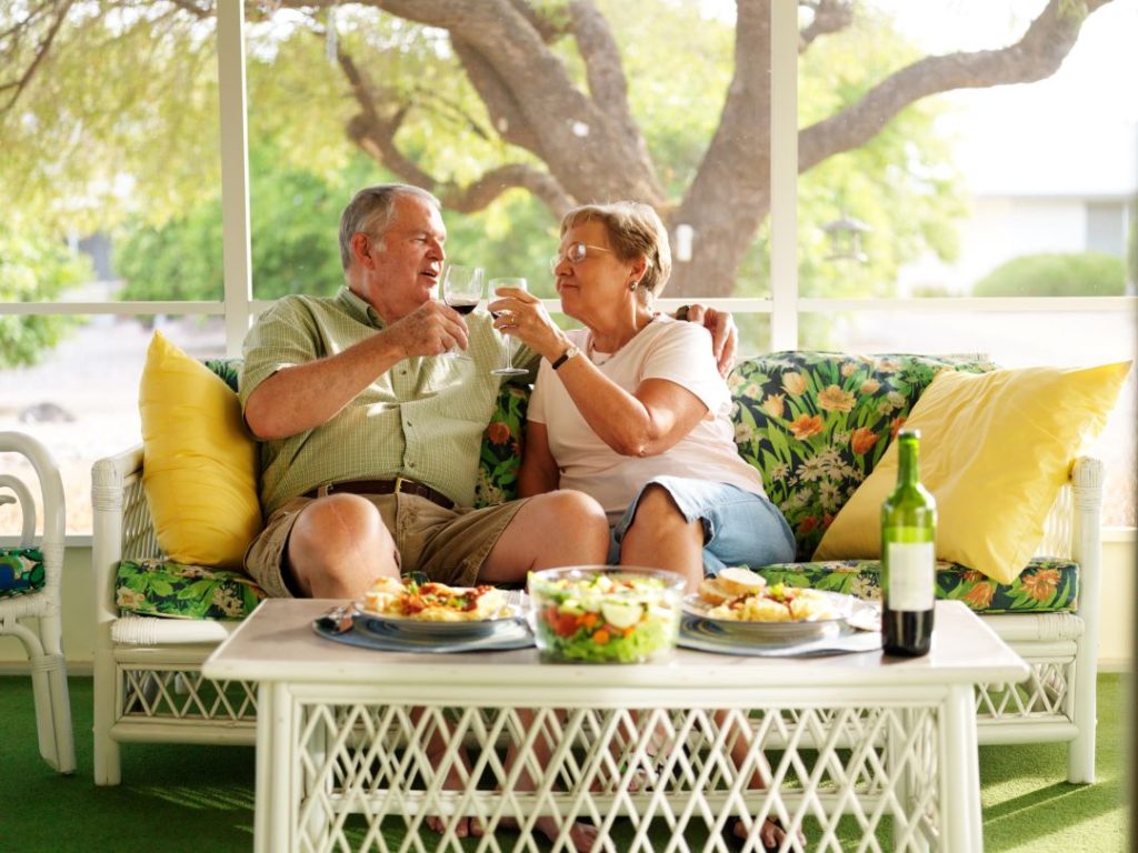 couple enjoying conversation time